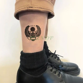 Impermeável da Etiqueta Temporária Tatuagem Antigo Egito esterco de chafer tumblebug Falso Tatto Flash Tatoo Tatouage mão pé Para Homens Mulheres