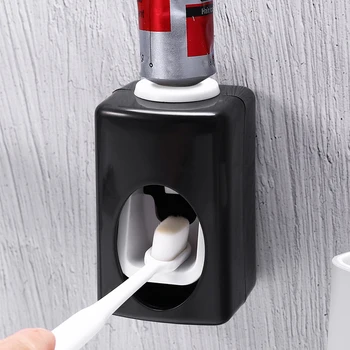 iMucci Nailless de Montagem na Parede Dispensador de pasta de dente Automática Dispensador de pasta de dente casa de Banho de creme Dental Titular Acessórios para o Lar