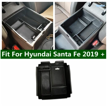 Interior De Plástico Montar O Kit De Ajuste Para O Hyundai Santa Fe 2019 - 2021 Controle Central Com Apoio De Braço Recipiente Titular Bandeja Caixa De Armazenamento