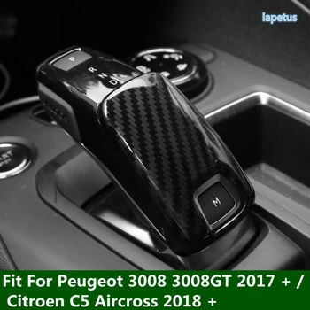 Interior Reequipamento da Peugeot 3008 3008GT 2017 - 2022 / Citroen C5 Aircross 2018 - 2022 Console Central Botão de Mudança de Engrenagem Tampa de Guarnição