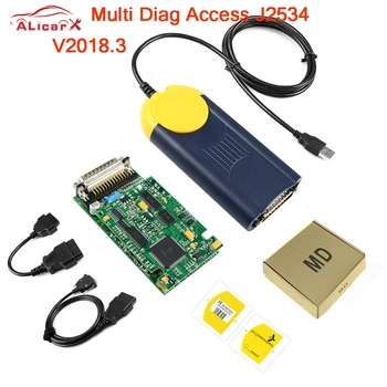 J2534 MultiDiag Actia Multi-diAg Scanner OBD2 V2018.3 de boa qualidade Multi-Diag J2534 Access Pass-Thru Multi-Diag OBD2 Auto Diag