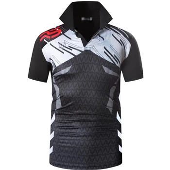 jeansian Homens do Esporte Tee Polo Camisas POLOS Poloshirts de Golfe, Ténis Badminton Dry Fit de Manga Curta LSL293