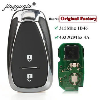 jingyuqin Original de Fábrica Smart Remote Chave do Carro 315MHz ID46 para Chevrolet JM Trax Tracker 433.92 Mhz 4A Keless para Orlando S-E-M