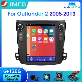 JMCQ Android 11 4G 2 Din auto-Rádio Leitor de Multimídia Para Mitsubishi Outlander Xl 2 2005 - 2012 GPS Carplay wi-FI Estéreo Unidade de Cabeça