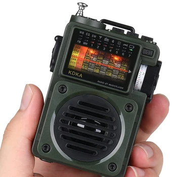 KDKA-700/701 de música portátil rádio banda FM/MW/SW/WB subwoofer do receptor Bluetooth 5.0 alto-falante TF cartão de peças de rádio digital