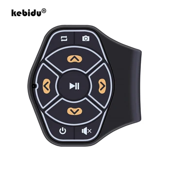 kebidu Bluetooth 4.0 Controle Remoto Media Botão Controlador de Leitor de Música para iPhone Samsung para a Direcção do Carro Roda de Bicicleta