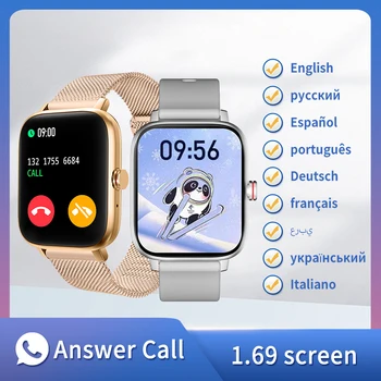 KESHUYOU Chamada de Smart Watch Homens 1.69 Completo Toque em Bluetooth Music Jogo de Moda das Mulheres Relógio do Esporte Relógio do Perseguidor para Android iOS Novo