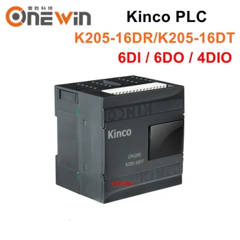 Kinco PLC K205-16DR K205-16DT módulo da CPU, DC24V de 16 pontos, incluindo DI6 DO6 4DIO 2pcs de comunicação RS485