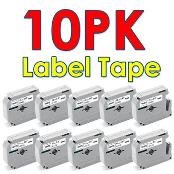 Labelwell 10Pcs MK-231 12mm MK Rótulo Conjunto de Fitas Compatíveis Brother P-touch Impressora M-K231 MK231 MK431 MK531 MK631 MK731 faixa de opções