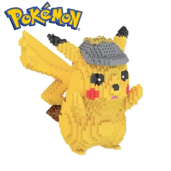 LBOYU 1400PCS+ Anime Pokemon Pikachu Mini Blocos de Construção de Diamante Micro Tijolo Figuras de Brinquedos Para a Criança Presente de Natal 7080A