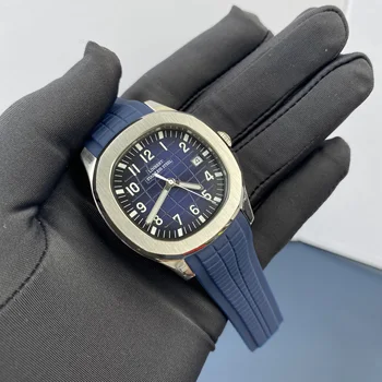 LINBERT Novo Design de Luxo Homens Mecânico para relógios Patek Superior de Aço Inoxidável da Marca Safira Vidro de Relógio Automático Reloj Hombre