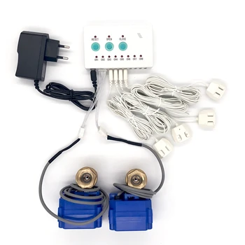 Local Bens Sensor de Água Sistema de Alarme WLZ 808 Com o 2Pcs de Válvula E 4Pcs de 6M de Água Cabo de Água Para Proteção contra Estouro de Plug UE