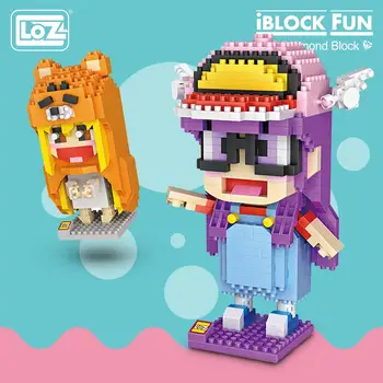LOZ Blocos de Diamante Personagem Janpan Anime Figura de Menina Para Crianças a Figura da Boneca Brinquedo Iblock Divertido Tijolos para Construção de Pixel Brinquedos Kit 9752