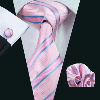 LS-433 Quente Novo dos Homens de Gravata Listrada de Negócios 100% Seda Jacquard Tecido Gravata de Laço Japao Cufflink Conjunto Para Homens Formal, Festa de Casamento