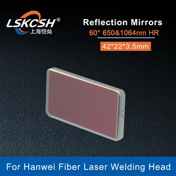 LSKCSH Laser Reflexiva Lente de Reflexão de Espelhos 42*22*3.5 mm Para Hanwei de Laser a Fibra, a Soldadura do Soldador da Cabeça Arma