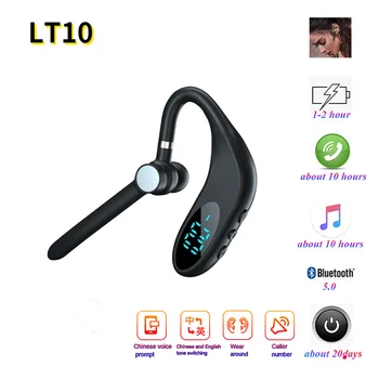 LT10 Estéreo HD Microfone Fone de ouvido Bluetooth sem Fio do Fone de ouvido bluetooth kit com exibição para o iPhone, Samsung, Huawei mobile PK V8 Fones de ouvido