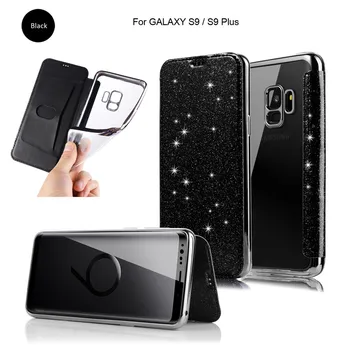 Luxo Slim Livro de Couro+TPU Carteira Telefone Flip Proteger Soft Case Para Samsung galaxy S8 S9 Mais Note8 Note9 S6 S7 Borda da Tampa da caixa