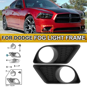 Luz de neblina Guarnição Definido para Dodge Charger 2011-2014 Esquerda e para a Direita W/Luz de Nevoeiro Buraco 2Pcs