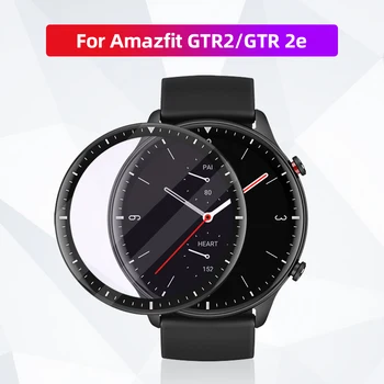 Macio Fibra de Vidro e Película Protetora Para Cobrir Amazfit GTR 2 GTR 2e GTR2 GTR2e Smart watch Protetor da Tela o Caso