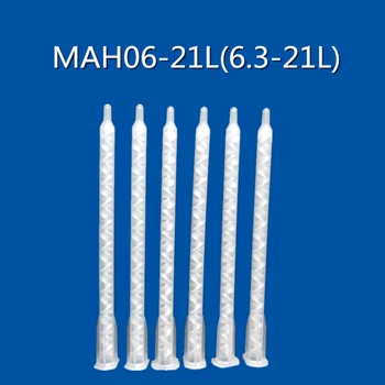 MAH06-21L MA6.3-21L de Mistura dos Bocais de Resina Misturador Estático para Duo Pack Epóxis do Tubo de Mistura de Epóxi Bico de Mistura de Resina Adesiva Ferramenta