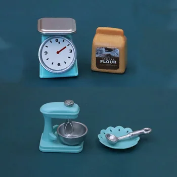 Mini Liquidificador Escala Eletrônica de Plástico em Miniatura itens 1:12 de Casa de Boneca de Cozinha, Móveis e Acessórios Decorativos DIY Brinquedos Barbies