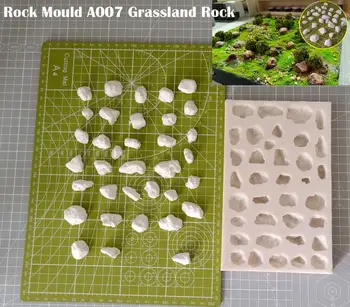 miniatura de Rock Molde A007 Prados Rock Ferramenta DIY para o Modelo do Trem Cenário Areia Tabela