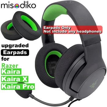 misodiko Atualizado Almofadas Almofadas de Substituição para Razer Kaira / X / Pro Fone de ouvido para Jogos