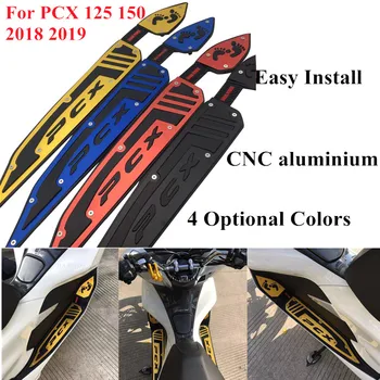 Modificado de moto pcx CNC em alumínio pé de borracha para os pés pés pés pés almofadas tapetes honda pcx 150 125 2018 2019