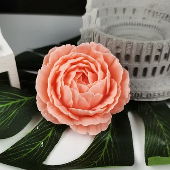 Molde de Flor Peônia 3D de Moldes de Silicone Flor Molde Bolo 3D Fondant de Cupcake de Geléia de Doces de Chocolate, Decoração de Ferramentas de Cozimento HC0368