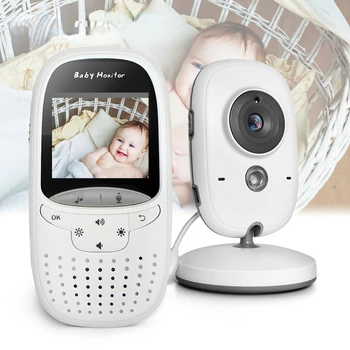 Monitor do bebê VB602 IR Night Vision Monitor de Temperatura de Ninar Intercom VOX Modo de Vídeo do Bebê Câmara Walkie Talkie Babá