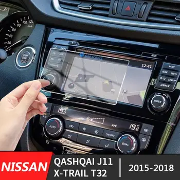 Navegação do carro de Vidro Temperado de Protetor de Tela Para o Nissan Qashqai J11 X-trail T32 2015-2018 Acessórios de decoração GPS Tela de Cinema