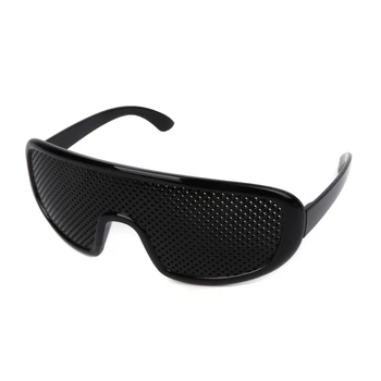 Negra quente Unisex Cuidados com a Visão Pinhole Óculos pinhole Óculos de Olho Exercícios Melhorar a Visão de Plástico