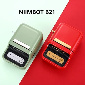 NIIMBOT B21 sem Fios que a Impressora Térmica Portátil, Impressora de etiquetas Portátil, código de Barras, o Rótulo do Fabricante de Impressoras Café da Impressora