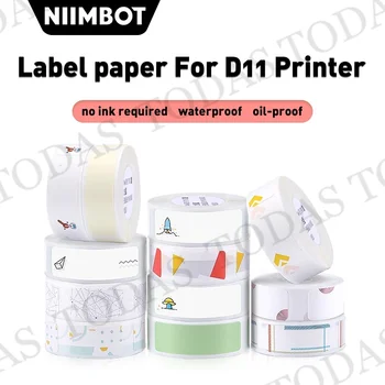 Niimbot D101 D11 D110 Transparente De Impressão De Etiquetas De Papel O Nome De Etiqueta Adesiva Livro De Papel De Carta D11 Máquinas De Etiquetas Máquina De Rolo De Etiquetas