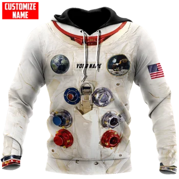 Nome personalizado Astronauta 3D Full Impresso Unisex Deluxe Hoodie dos Homens Camisola de Streetwear Zip Suéter Casaco Casual de Treino-43