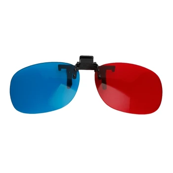 Novo Azul Vermelho Óculos 3D de Suspensão do Quadro 3D Óculos de Miopia Especial Estéreo Tipo de Clipe