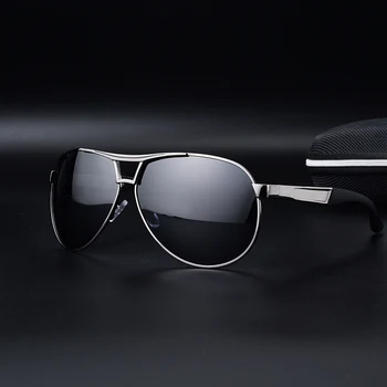 Novo Clássico, Homens Polarizada Revestimento de Óculos de sol Polaroid Condução Espelhos Piloto de Óculos de sol Homem de Óculos Óculos de Sol UV400 de Alta Qualidade
