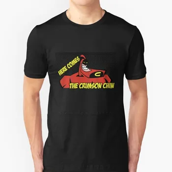 O Crimson Queixo Quadrinhos Curto-Sleeve T-Shirt De Verão, Homens Streetswear T-Shirt Crimson Queixo Fairly Odd Parents Fissura Wonder Boy
