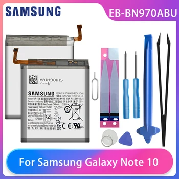 Original Samsung Galaxy nota 10 Nota X Note10 Bateria do Telefone EB-BN970ABU 3500mAh Samsung Baterias Ferramentas Gratuitas AKKU