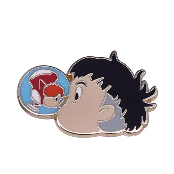 P5843 Dongmanli Personagem de Anime Esmalte Pinos Mulheres Emblema Mochila Coleira de Pin de Lapela do Chapéu de Jóias Presentes para as crianças