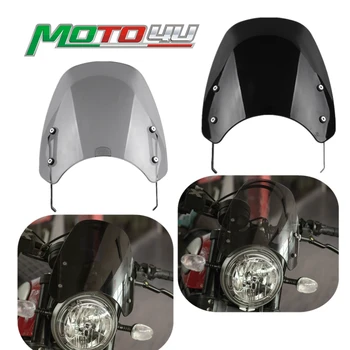 Para a Ducati Scrambler 800 2015-2018 Motocicleta Pantalla protectora de parabrisas con soporte de montaje para Scrambler800