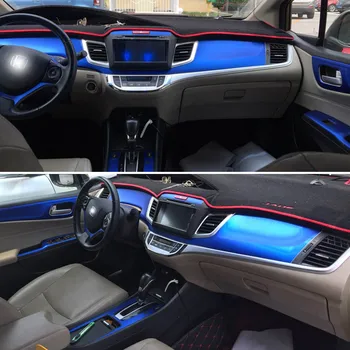 Para a Honda, Jade 2013-2019 Interior Central do Painel de Controle maçaneta 3D/5DCarbon Fibra Adesivos Adesivos de Carro estilo Accessorie