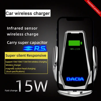 Para a Renault, Dacia Carro de telefone do suporte de carregamento sem Fios inteligente Sensor Infravermelho Acessórios Para a Renault Dacia