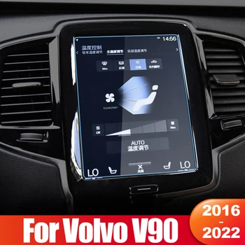 Para A Volvo, V90 V 90 2016 2017 2018 2019 2020 2021 2022 Vidro Temperado De Navegação Da Tela/ Traseira Clima C/Tela De Cinema Acessórios