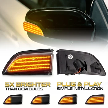 Para a Volvo XC60 2008-2013 OEM# 31217288&9 DIODO emissor de luz Dinâmica do Sinal de volta do Lado do Espelho Sequencial pisca-Pisca, Luz de Indicador