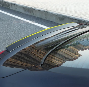 Para Hyundai Sonata DN8 2020 2021 fibra de Carbono estilo Lado do vidro Traseiro Spoiler da Tampa da Guarnição de Moldagem Decore Moldura Estilo