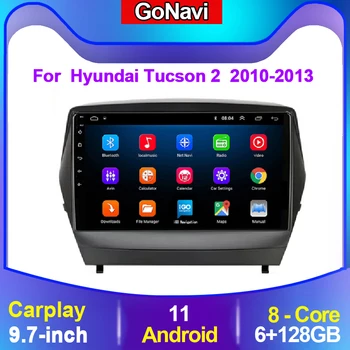 Para Hyundai Tucson 2 IX35 2010 2013 auto-Rádio Multimédia Jogadores de Navegação GPS 2 din 2din Android Carplay Autoradio GPS Navi