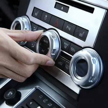 para Land Rover Discovery 4 LR4 de 2012 a 2016 Console Central CD Tampa do Painel (Prata ar botão Pac)