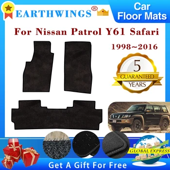 Para Nissan Patrol Y61 Safari 1998~2016 2010 2011 2013 De Carro Tapetes Coxim Plantar Tapetes Tampa Do Painel De Tapetes Apoio De Pé E Acessórios Auto