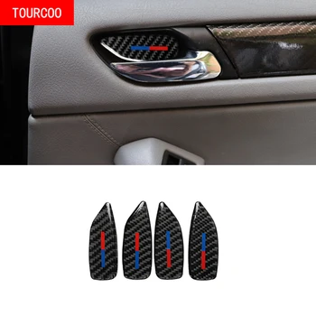 Para o BMW Série 3 E46 1998-2005 de Fibra de Carbono da Porta Interior Tigela Lidar com Etiqueta Acessórios
